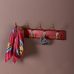 Вешалка для пальто и шапки , 400x70x50 мм, красное дерево LJPS0026 Public Steel Россия