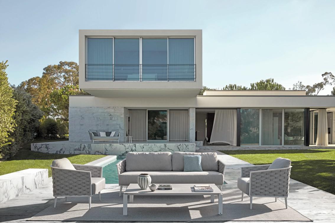 MNST331 Кушетка лава веревка 45мм антрацит Manutti Cascade - Вид №7