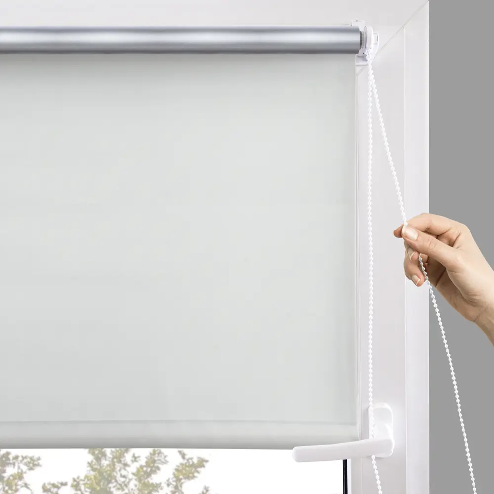Рулонная штора блэкаут MIAMOZA Silver 60×175 см бежевая 89407649 STLM-1578823 - Вид №8
