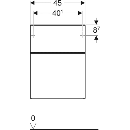 500.357.JK.1 Шкафчик Geberit Smyle Square с двумя выдвижными ящиками Geberit  - Вид №3
