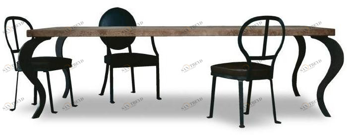 BAXTER Прямоугольный кожаный стол sun-id-1397439