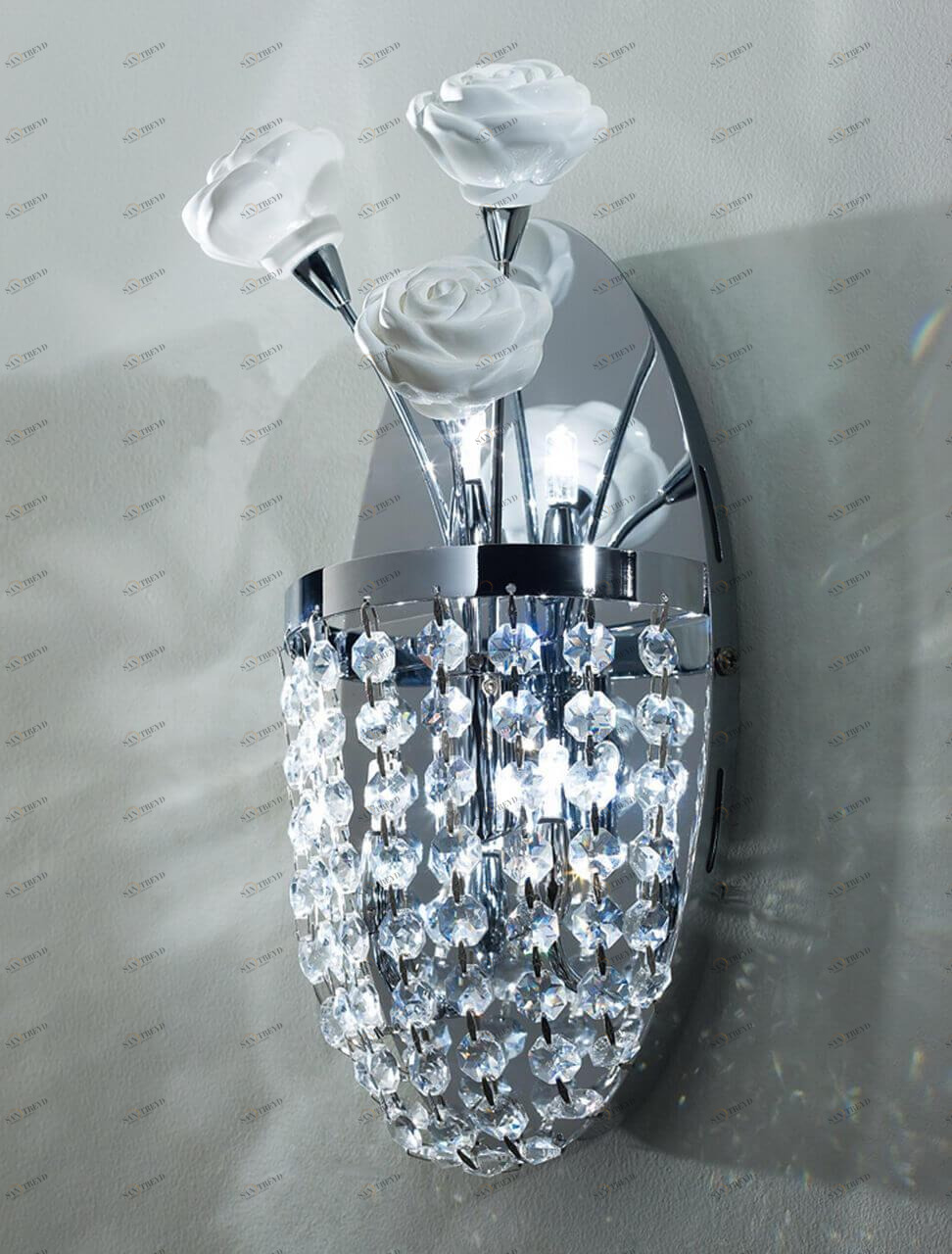 Бра настенное хром Citilux Rosa Bianco EL325W02.1 CITILUX ROSA BIANCO 00-3930926 Хром 