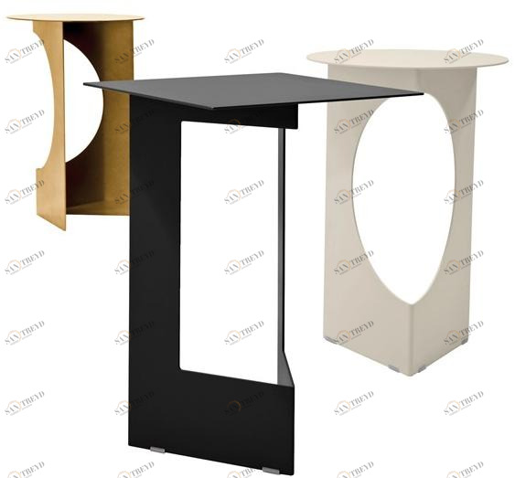 PIANCA Журнальный столик из лакированного металла sun-id-1397638