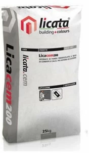 LICATA Штукатурный раствор с контролируемой гигрометрической усадкой Licata.cem