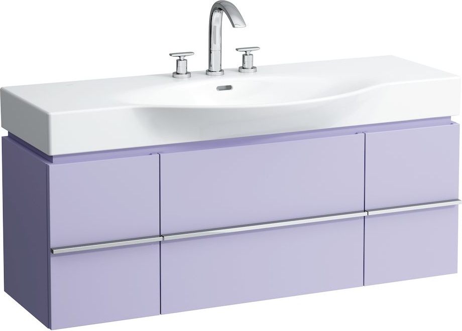 H4013020755191 Шкафчик под раковину, для раковин 811704, 812704, 2 выдвижных ящика с 2 дверцами, 2 стеклянные полки LAUFEN PRO - Вид №29