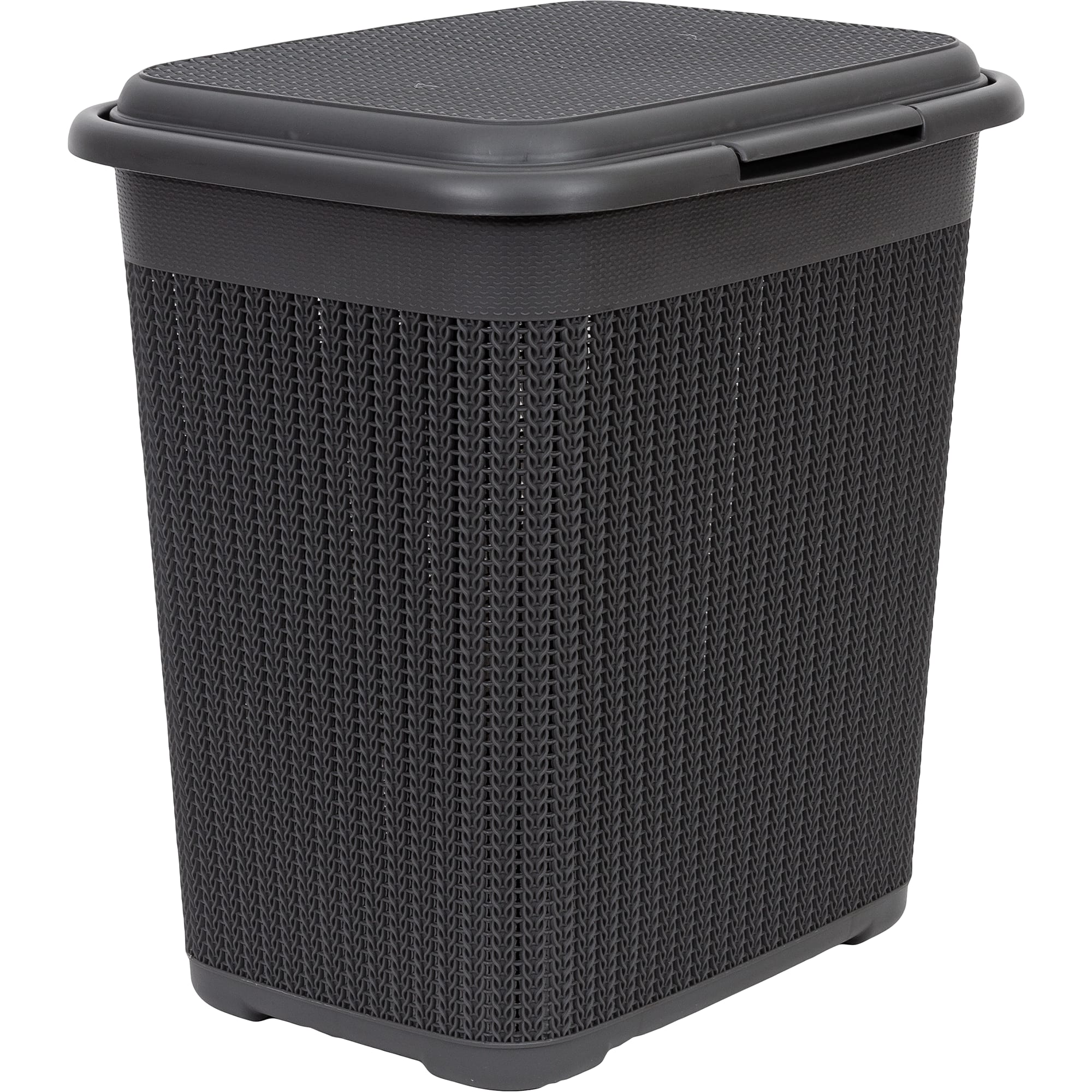 82138018 Корзина для белья «Вязание», 42х31.5х45.5 см, 40 л, цвет графит Santreyd 