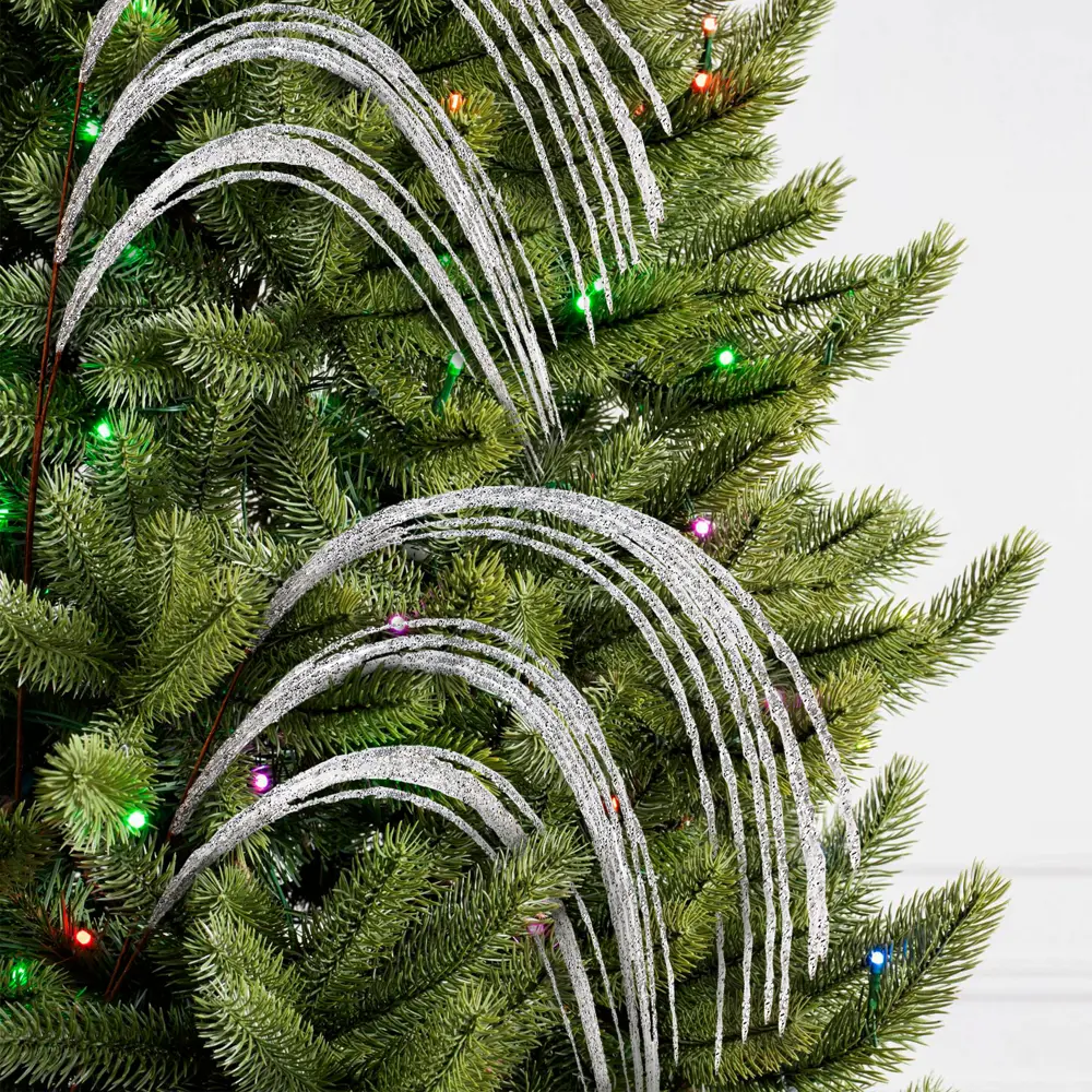 89381621 Изделие декоративное Ветка 97x10 см серебро STLM-1333953 Santreyd  - Вид №5