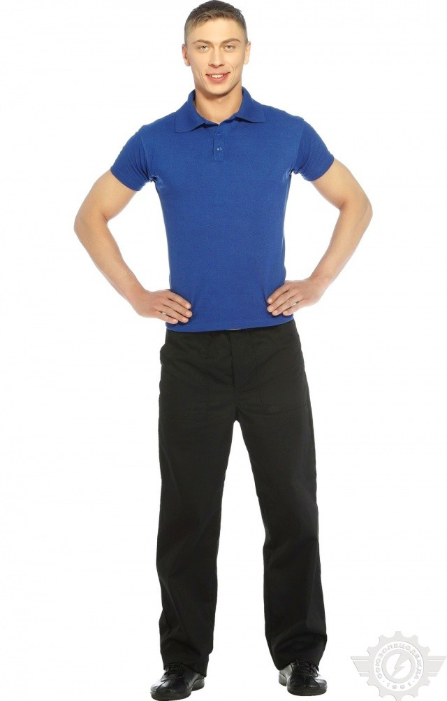 66401 Тенниска-поло василек  Одежда для салонов красоты  размер S (46) Спецодежда  - Вид №8