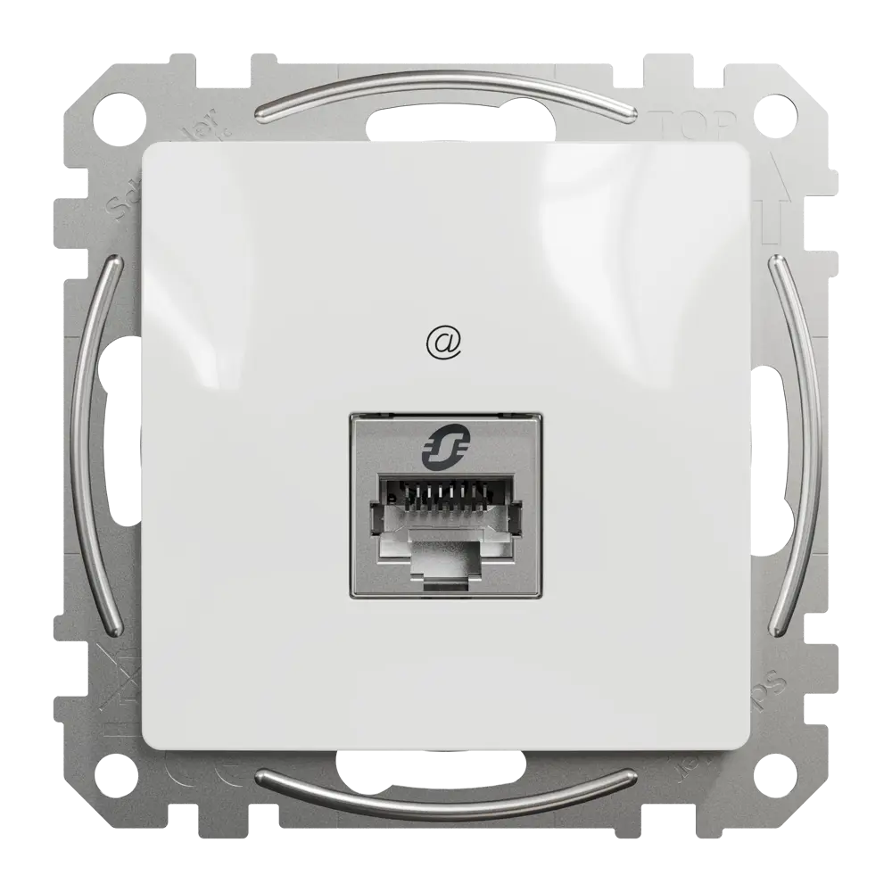 Розетка компьютерная встраиваемая Systeme Electric Sedna Design RJ45 cat 5E, цвет белый STLM-2131062