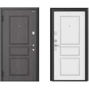 Дверь входная металлическая Премиум New 88x205 см левая роял вуд белый