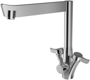 Смеситель ZorG Inox Jus SZR-1219-7В для кухонной мойки, сталь