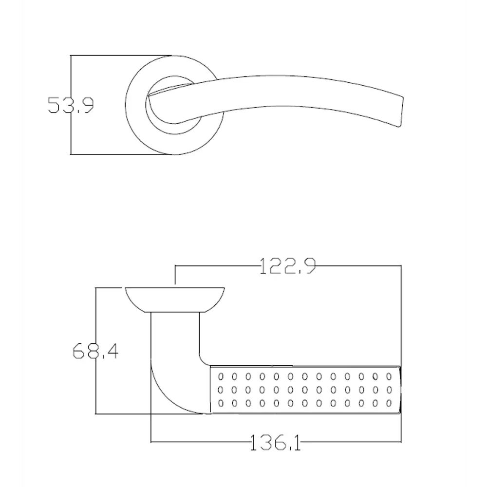 Дверные ручки EDSON для межкомнатных дверей в стиле никель 85168511 STLM-0059335 - Вид №3