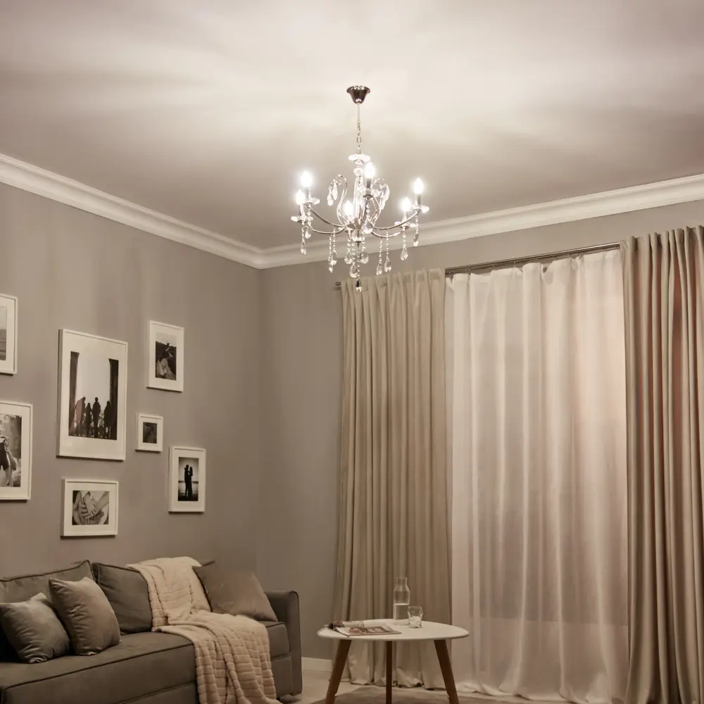 Люстра потолочная De City Свеча 6 ламп 12 м² E14 220 V STLM-2119785 - Вид №13