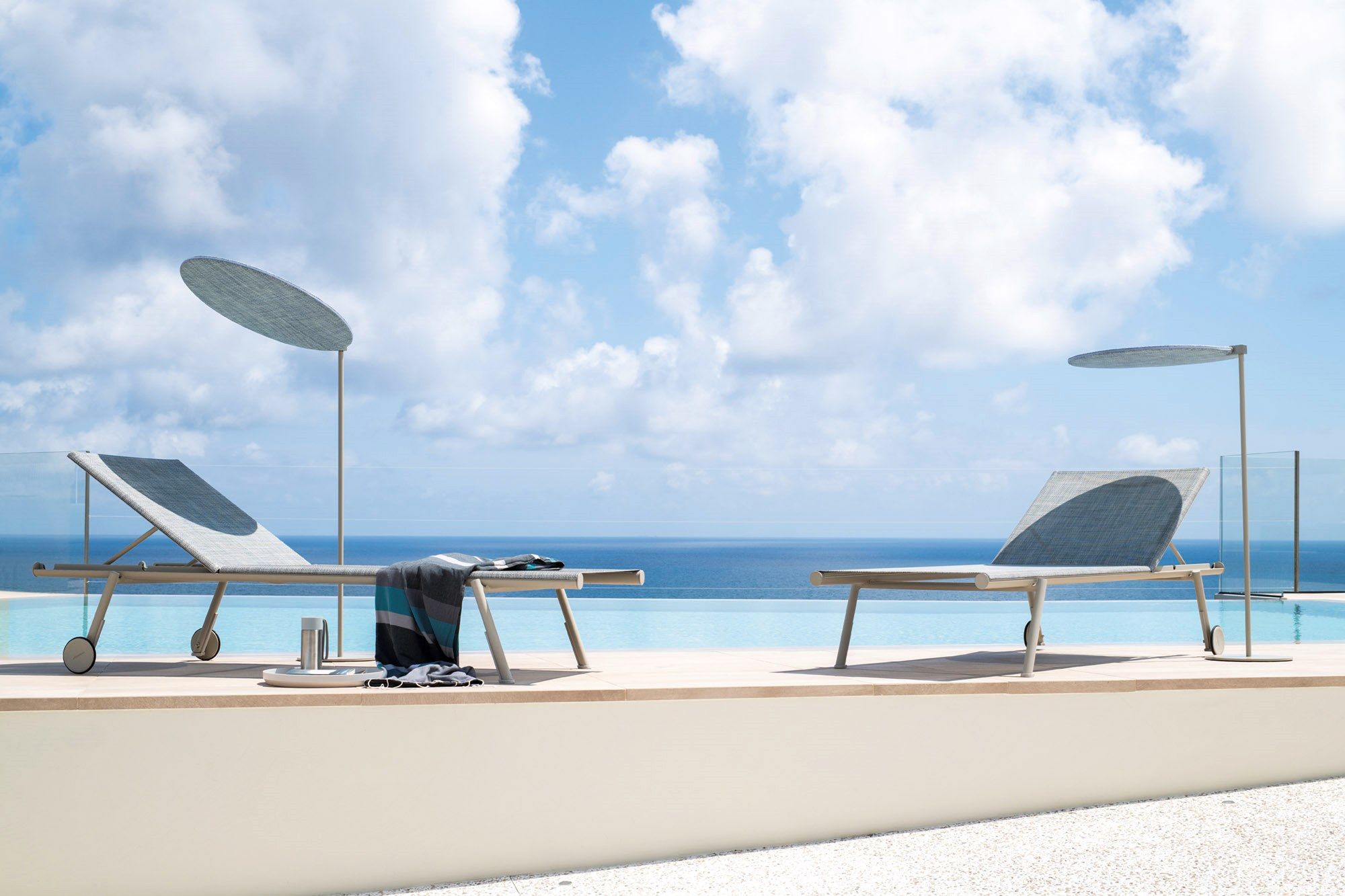 Алюминиевая кровать с порошковым покрытием с откидывающейся спинкой с колесами Varaschin ARCH-00107692 - Вид №3