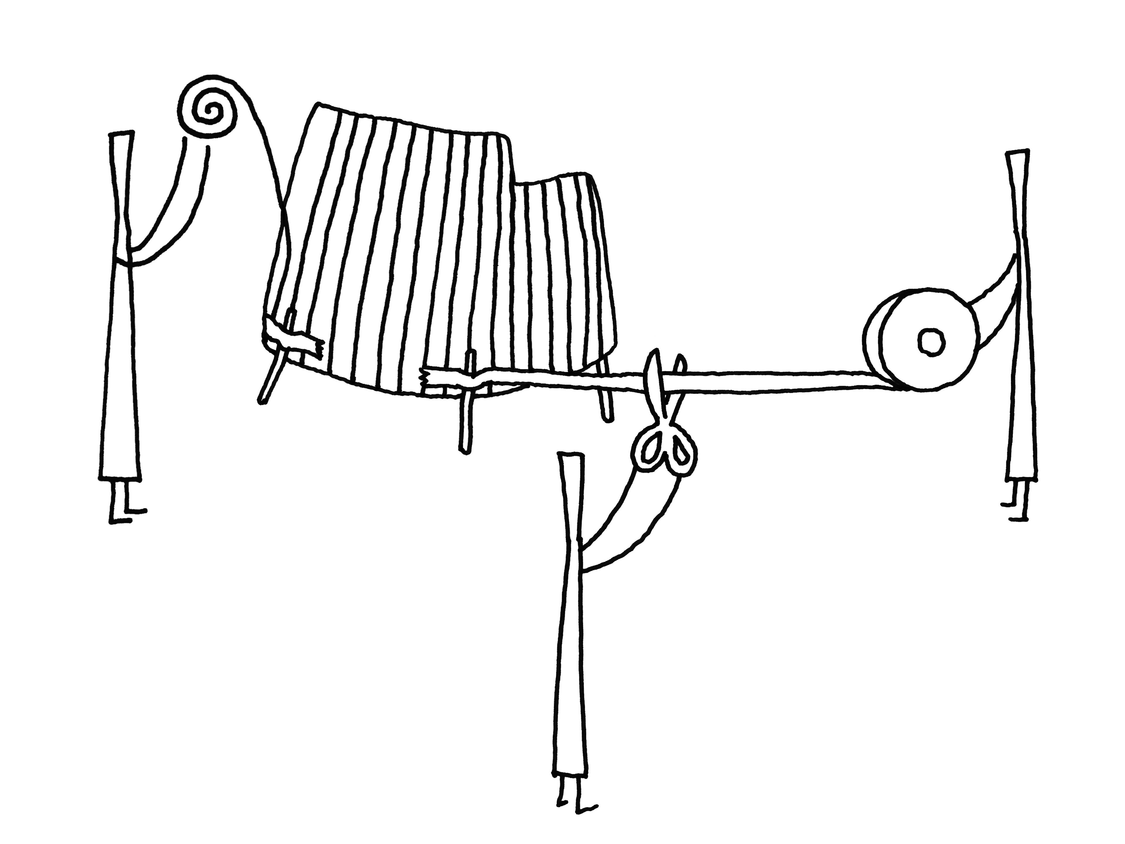 Ткань 2 местный открытый диван Minotti Tape Cord Outdoor ARCH-00044676 - Вид №3