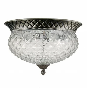 Потолочный светильник Crystal Lux Hola PL Antiqe Bronze CRYSTAL LUX ПОД СТАРИНУ 073974 Прозрачный;серебро