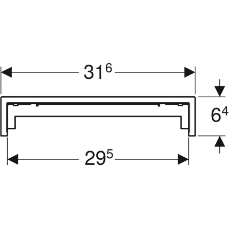 154.339.00.1 Финишный комплект Geberit для внутристенного трапа, для облицовки плиткой, многокомпонентный Geberit  - Вид №2