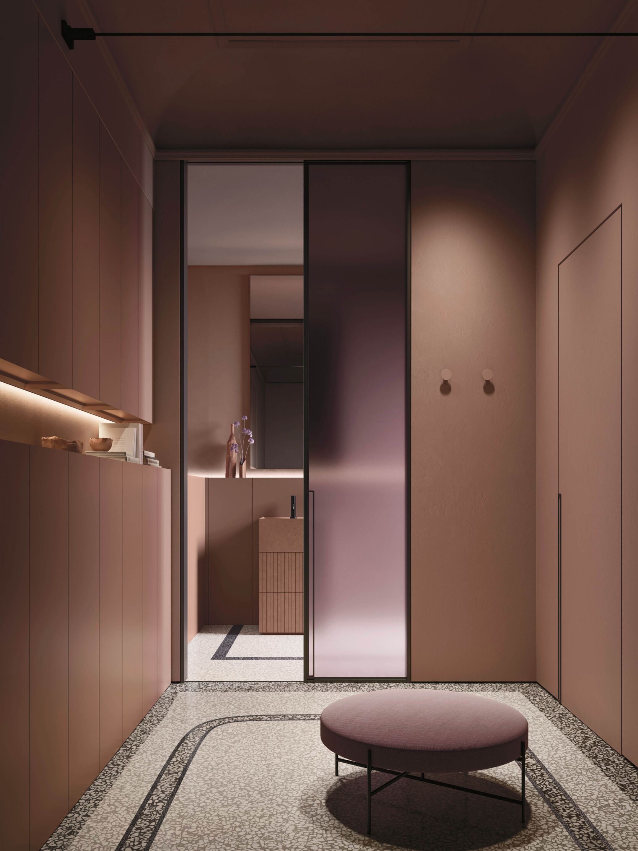 Модульный шкаф для умывальника с раковиной из Ocritech Arbi Arredobagno Over ARCH-00144343 - Вид №1