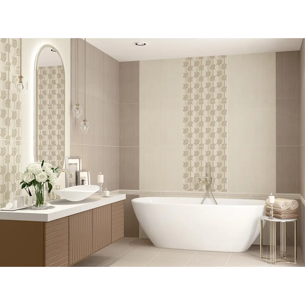 Плитка настенная Azori Romanico Noce 31.5x63 см 1.59 м² цвет бежевый 84587341 STLM-2151046  - Вид №1