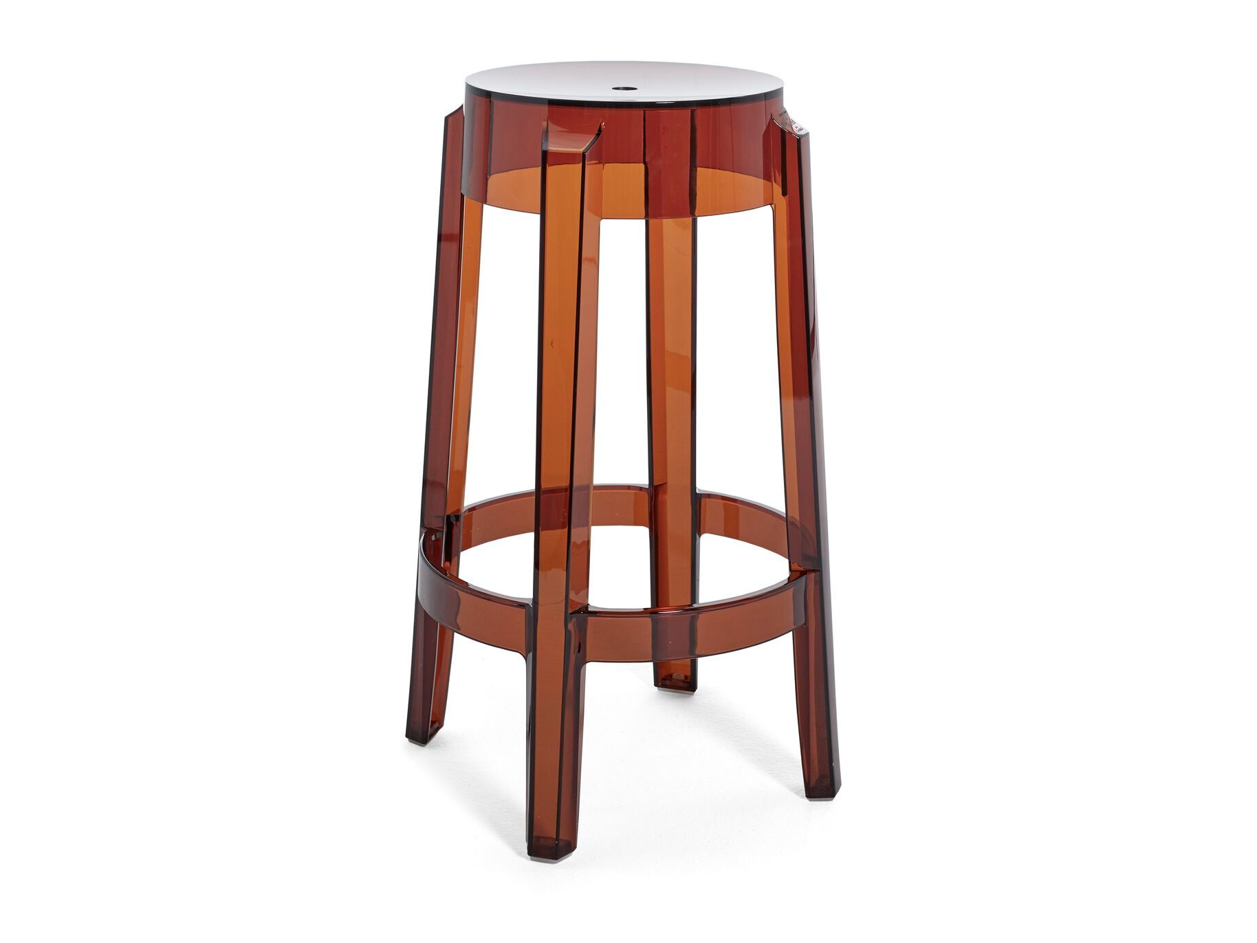 Высокий штабелируемый стул из поликарбоната с подставкой для ног Kartell CHARLES GHOST ARCH-00063123 - Вид №30