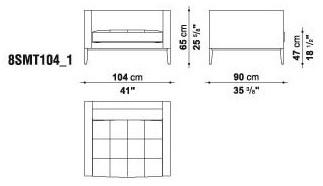 Maxalto Мягкое кожаное кресло с подлокотниками Simpliciter sun-id-1434357 - Вид №1