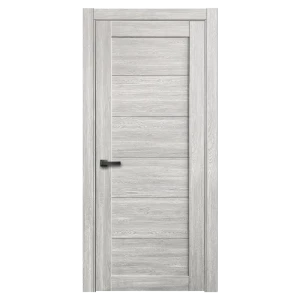 Комплект двери Тренто глухая 60x200 см ПВХ цвет дуб европейский серый с добором 150 мм