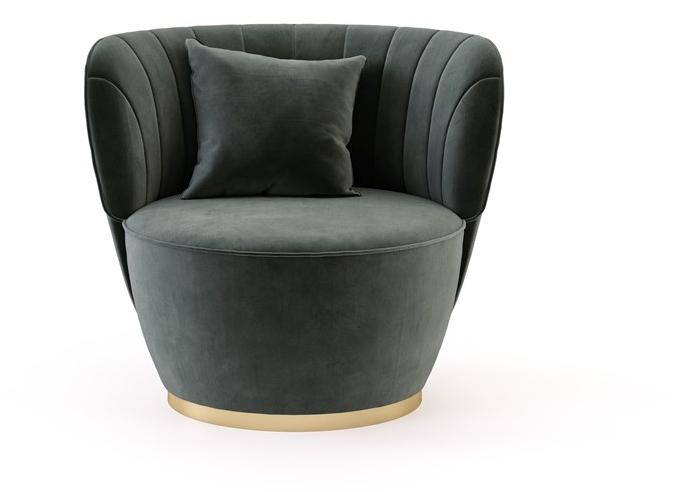 Domkapa Кресло из бархата  Dki16  - Вид №4