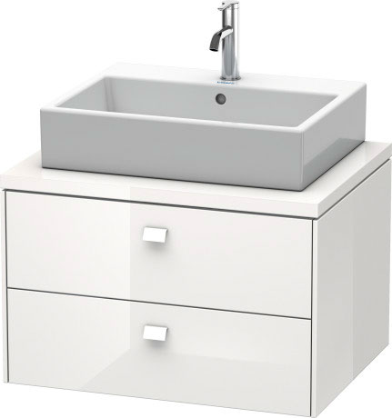 BR511602222 Brioso Тумбочка для консоли Белый глянцевый декор Duravit - Вид №2