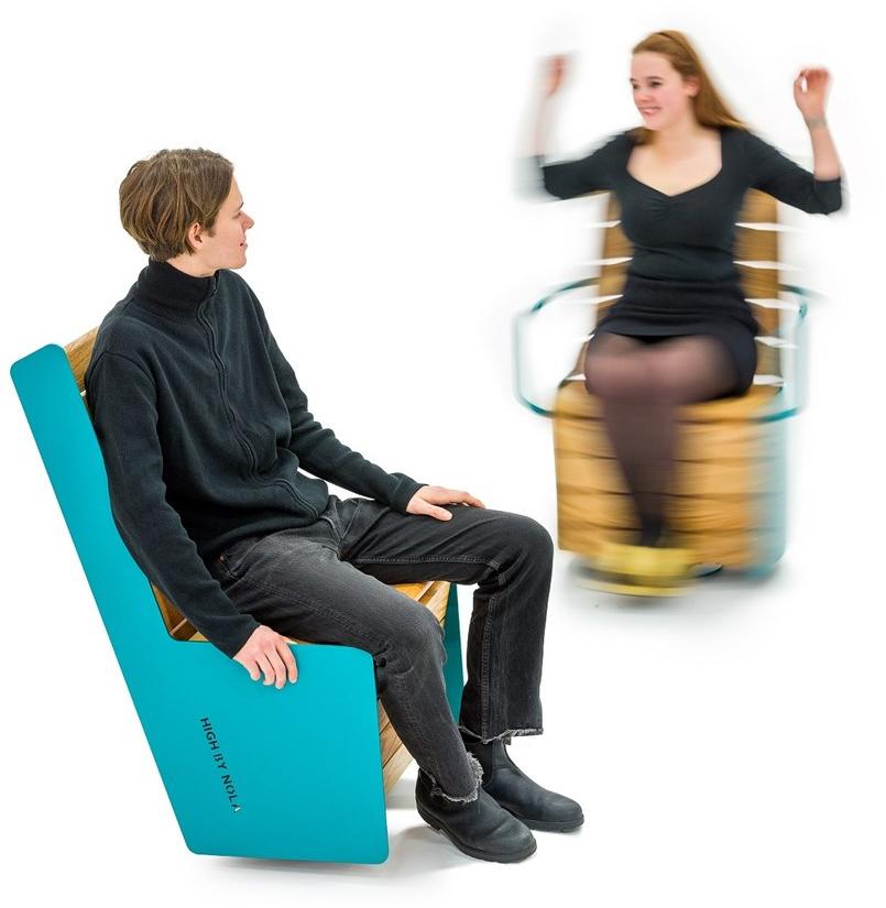 Nola Industrier Стул для улицы из лакированной стали Low/high U11-59e/snurr - Вид №3