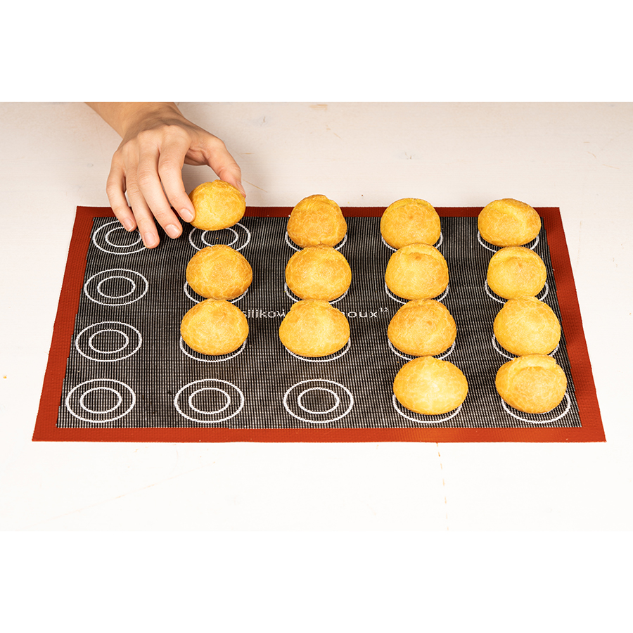 70.113.00.0065 Коврик для выпечки eclair & choux 30 х 40 см двусторонний силиконовый Silikomart  - Вид №14
