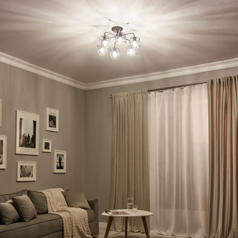 Люстра Vitaluce Актавия - элегантное черное освещение для гостиной 83139322 STLM-0039284 - Вид №10