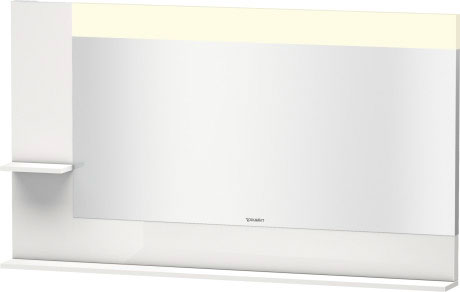 VE731407575 Vero Зеркало с полочками сбоку и внизу Лен, декор Duravit - Вид №2