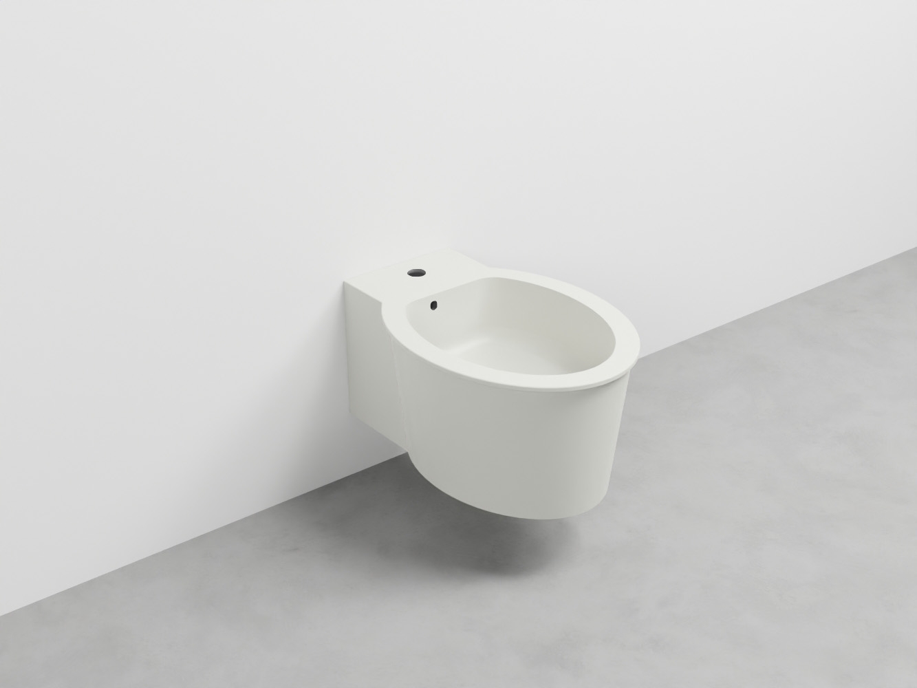 CABS-PM Биде подвесное с одним отверстием под смеситель, в комплекте с крепежами Catino cielo I Catini Ceramica Cielo