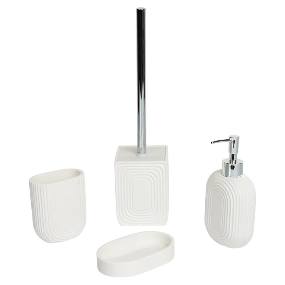 Стакан для зубных щёток Vidage Бари полирезин цвет белый STLM-2208180 - Вид №1