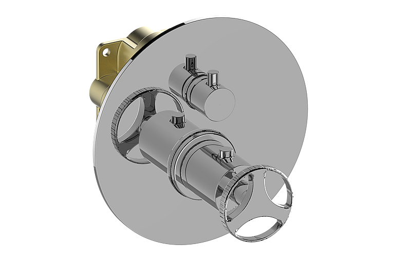 E-18035-C19E-T 3/4” concealed thermostatic and cut-off valve - Trim only GRAFF Harley