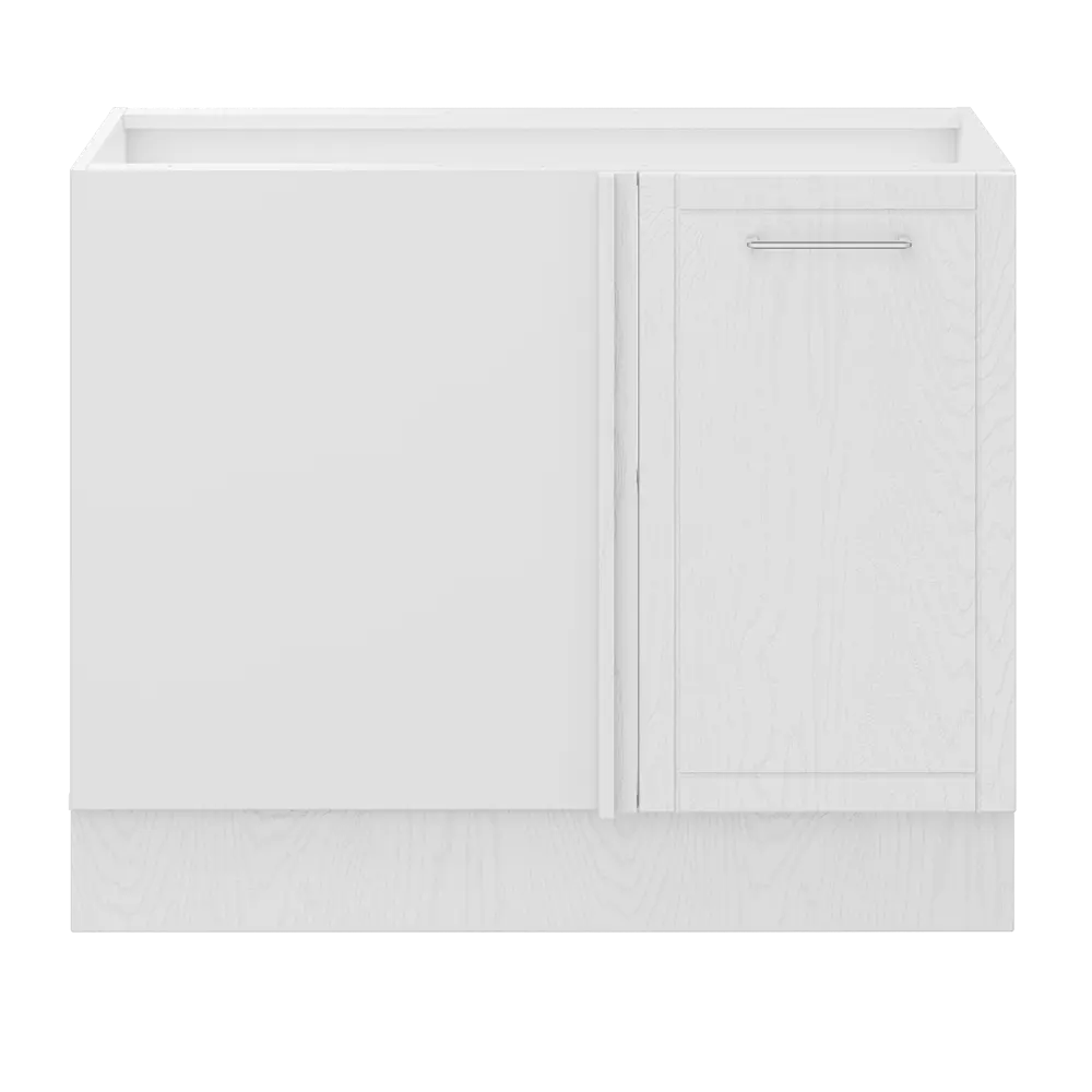 Кухонный шкаф напольный угловой Агидель 100x82.5x58 см МДФ цвет белый DELINIA STLM-2117354 - Вид №5