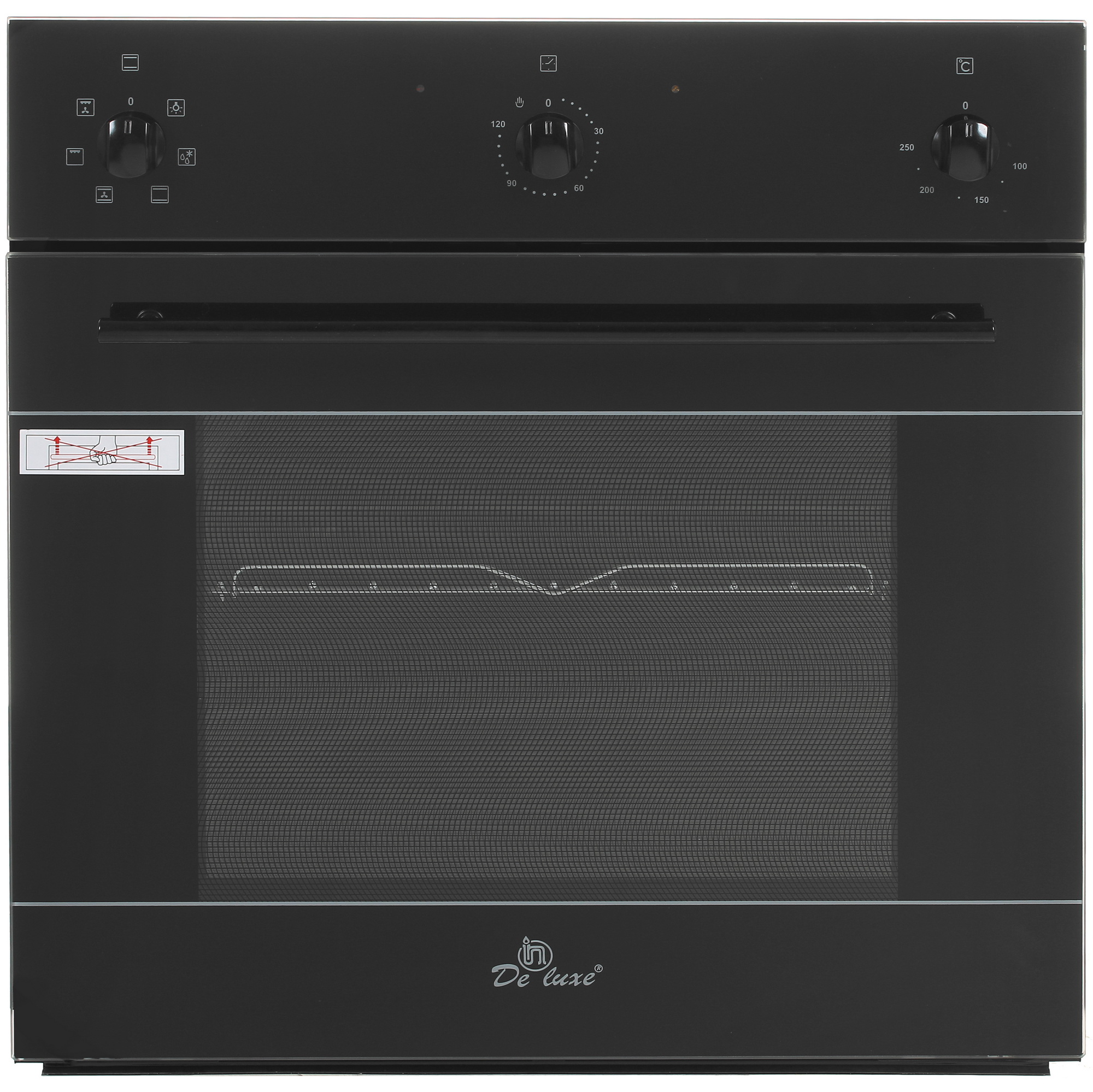 8121970 Электрический духовой шкаф De Luxe 6006.03эшв-033 черный STDN-0050423