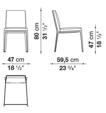 Кожаный мягкий стул Maxalto Caratos ARCH-00032115 - Вид №2