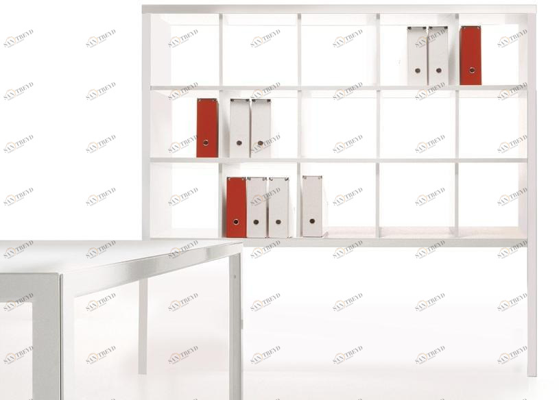 Elitable Открытый лакированный деревянный стеллаж Cube sun-id-1462811