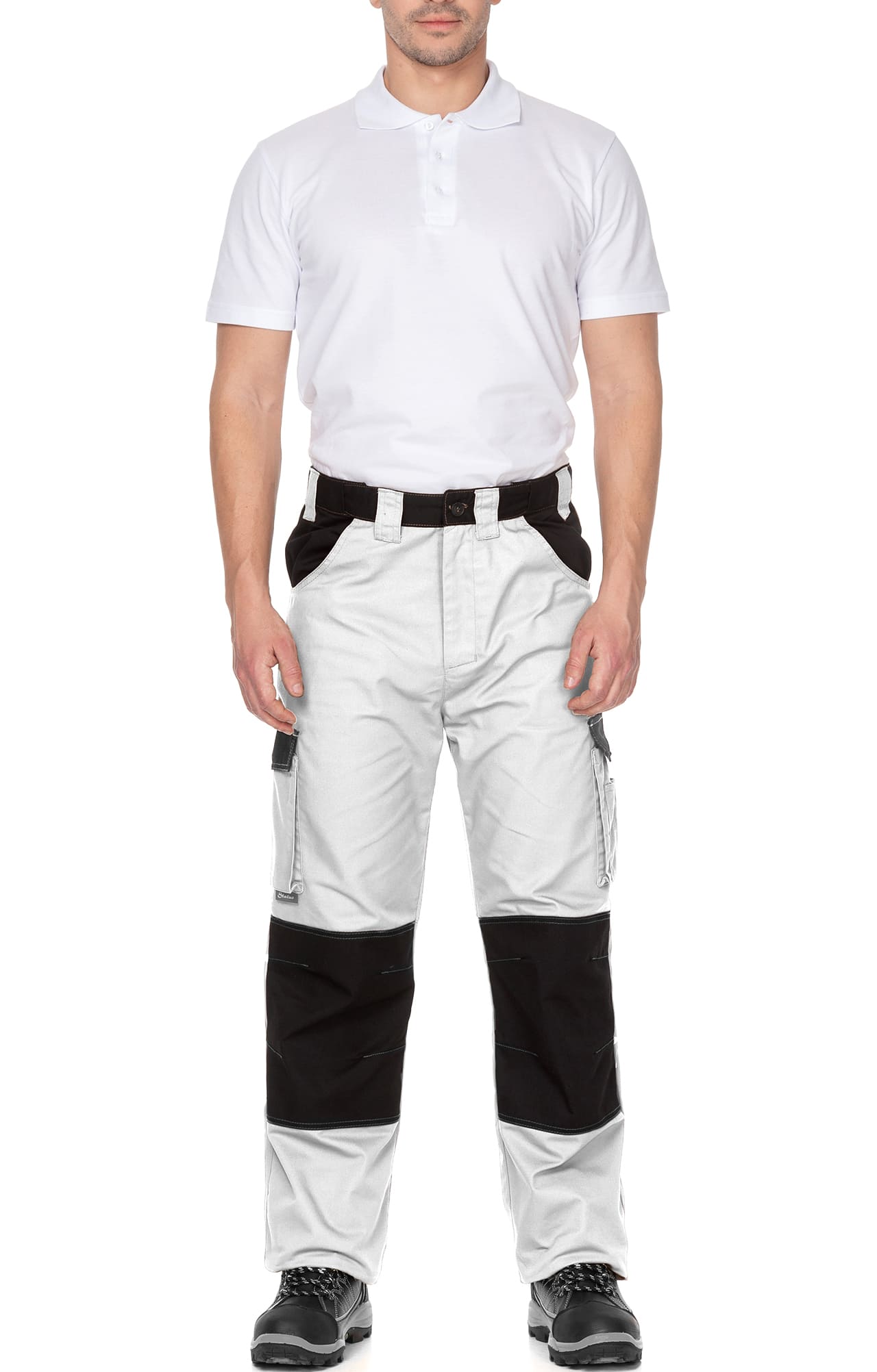 4974832 Костюм  NEW белый графит STATUS  Летняя спецодежда  размер 60-62/182-188  - Вид №16