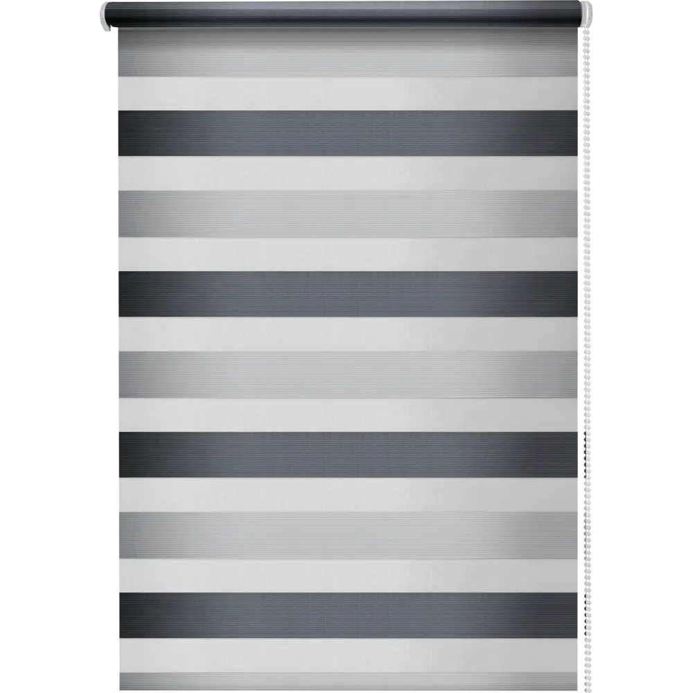 Штора рулонная день-ночь Порто 55x160 см серая MIAMOZA STLM-2027675