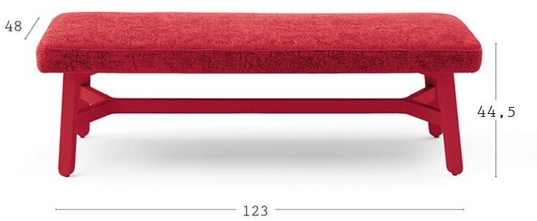 Billiani Скамейка из ткани Croissant sun-id-1375838 - Вид №2