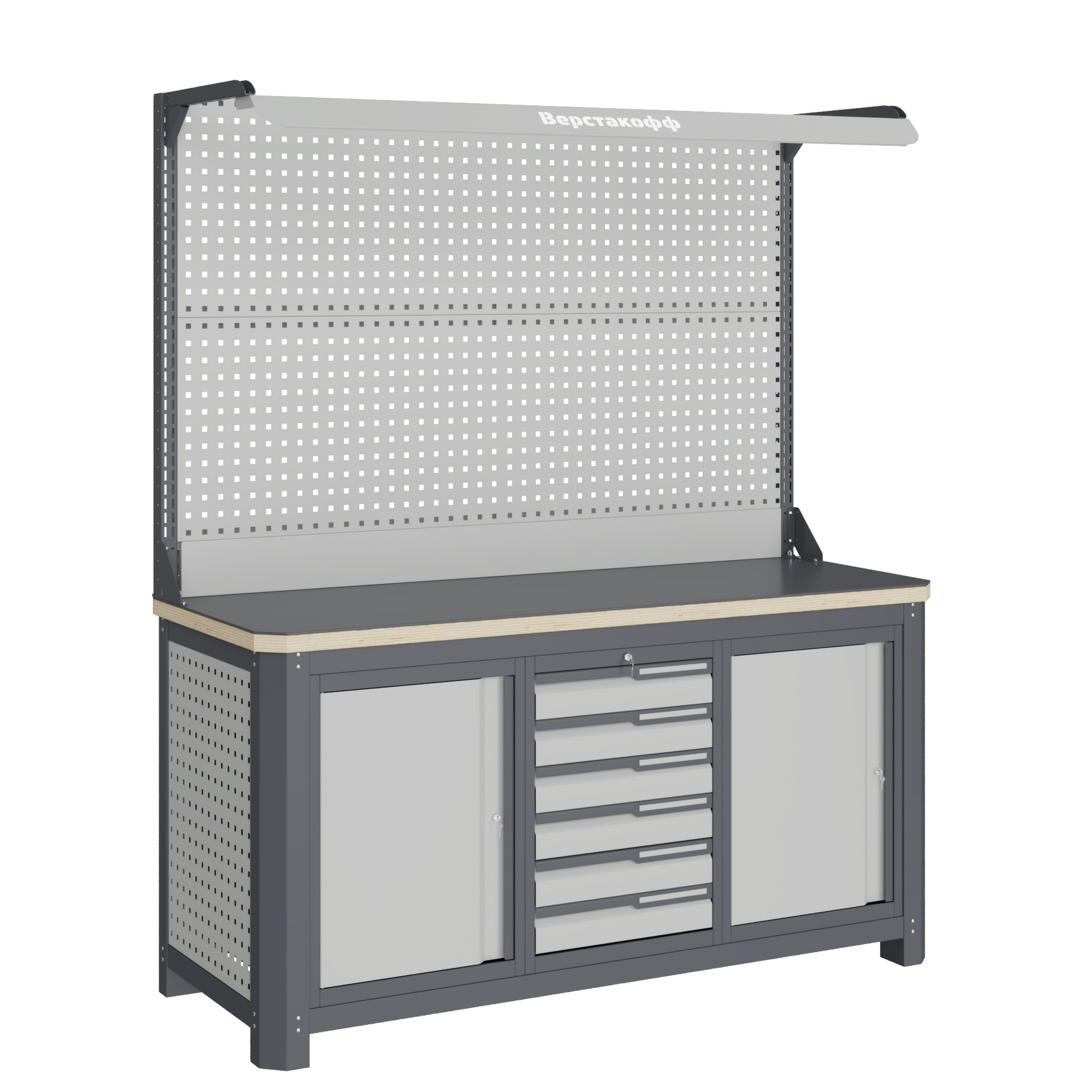 Верстак слесарный MCN 1552.S677-2F Верстакофф 111242