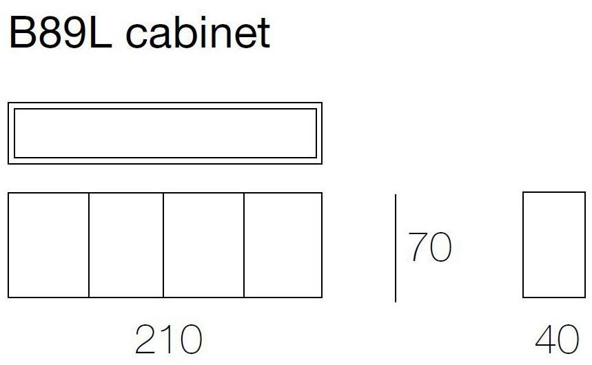 Paola Lenti Комод деревянный с распашными дверцами Edel B89l - Вид №2