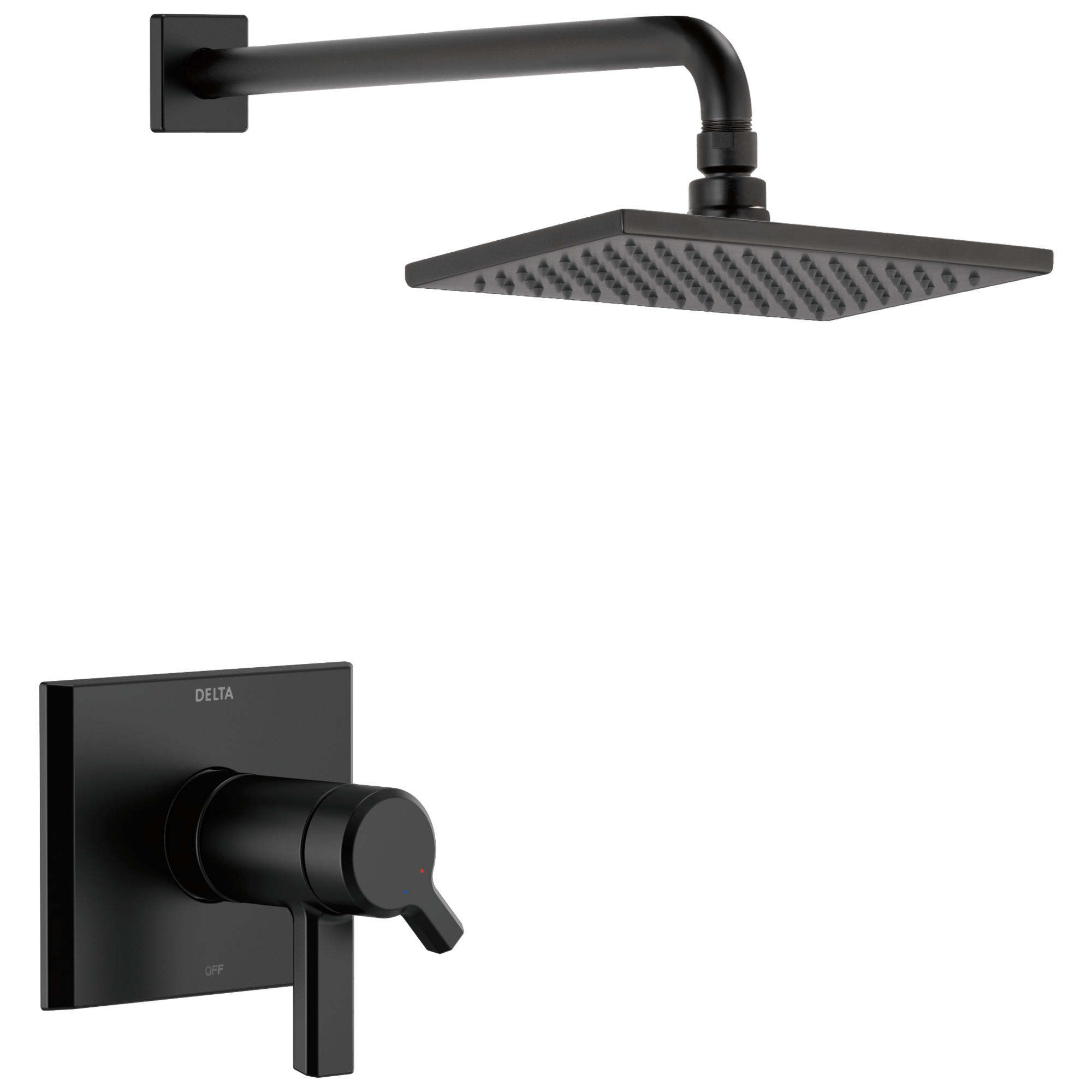 T17T299-BL Облицовка для душа H2Okinetic® серии TempAssure® 17T Delta Faucet Pivotal Матовый черный 