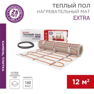 Нагревательный мат для теплого пола Rexant Extra 12 м2 1920 Вт 89371503 STLM-2212636