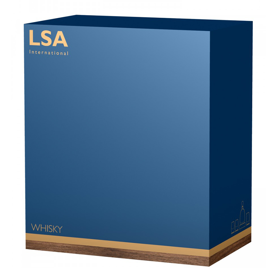 Набор для виски с деревянными подставками islay whisky, 4 предмета LSA INTERNATIONAL WHISKY 00-3863045 Прозрачный  - Вид №1