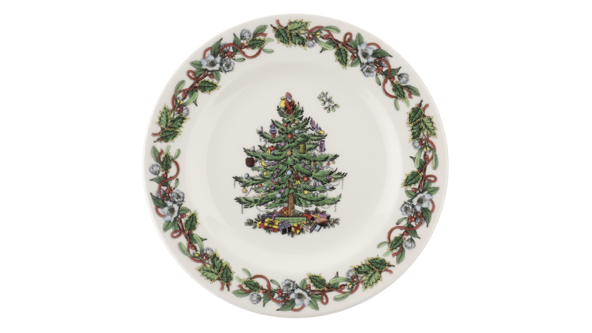 10667045 Spode Набор тарелок закусочных Spode Рождественская ель. Эксклюзив 20см, 4шт Фаянс  - Вид №1