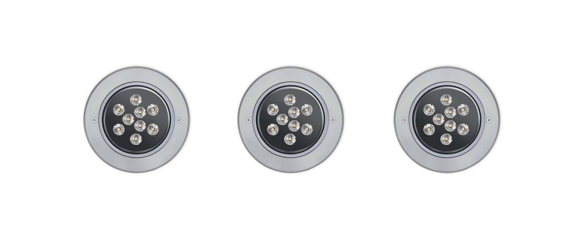 8481311 Встраиваемый в пешеходный пол Platek MEDIO FULL INOX  MEDIO FULL INOX - LED 3000K 9°  - Вид №1