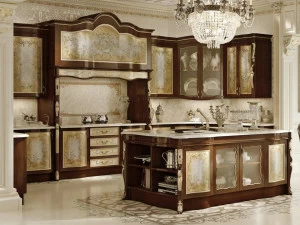 Andrea Fanfani Деревянная кухня с островом Opera 1c